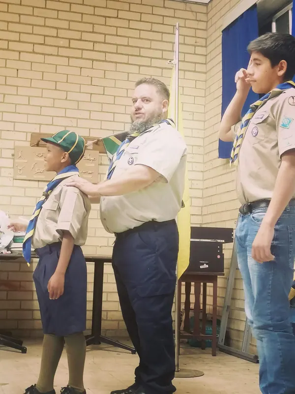 Cub investitures, photo 9