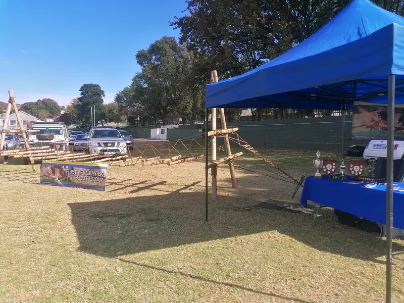 Our scouts build a suspension bridge for the Jeppe Highland Gathering, photo 8
