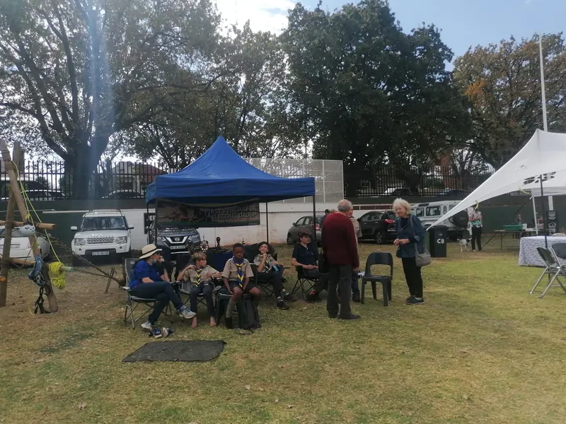 Our scouts build a suspension bridge for the Jeppe Highland Gathering, photo 16