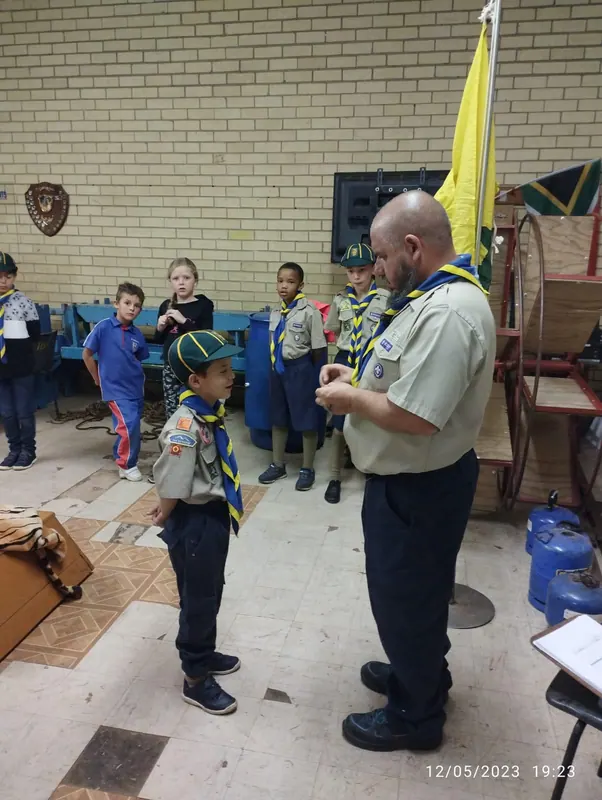 Badges and celebrations at 1st Kengray, photo 1