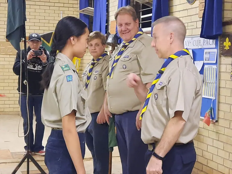Welcome Joseph and Hannah Yen to the 1st Kengray scout troop, photo 13